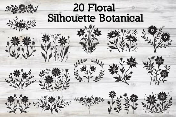 Floral Silhouette Botanical