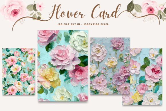 Flower Card Floral Greeting Postcard_3
