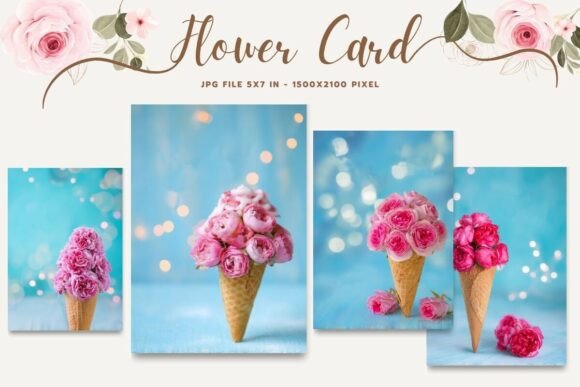 Flower Card Floral Greeting Postcard_37