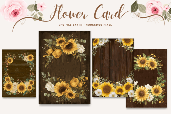 Flower Card Floral Greeting Postcard_4