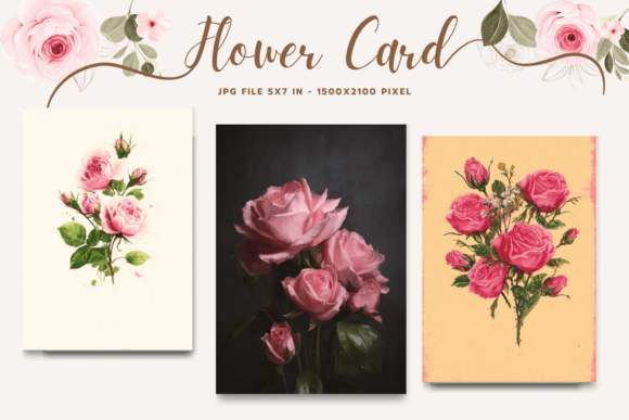 Flower Card Floral Greeting Postcard_43