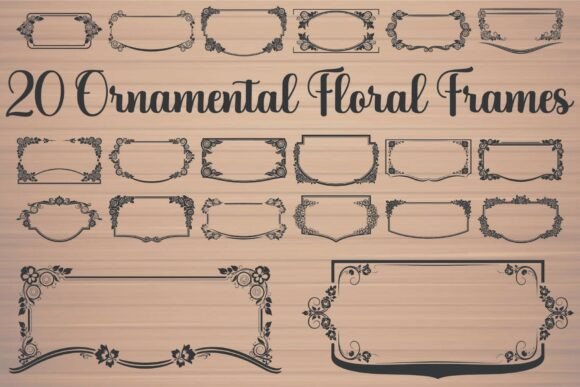 Ornamental Floral Frames