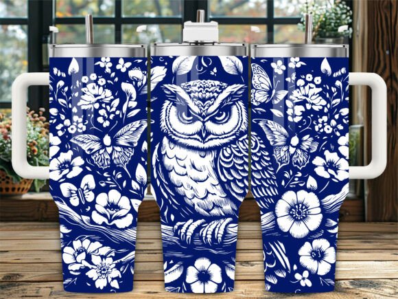 Owl Floral Butterfly