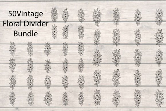 Vintage Floral Divider Bundle
